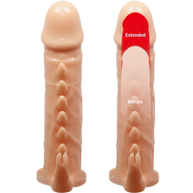 PRETTY LOVE - EMMIT PENIS SLEEVE + CLITORIS STIMULATOR FLESH - Kink&Play