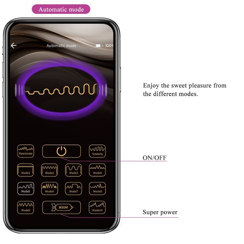 PRETTY LOVE - ETHAN RECHARGEABLE VIBRATOR LILA - Kink&Play