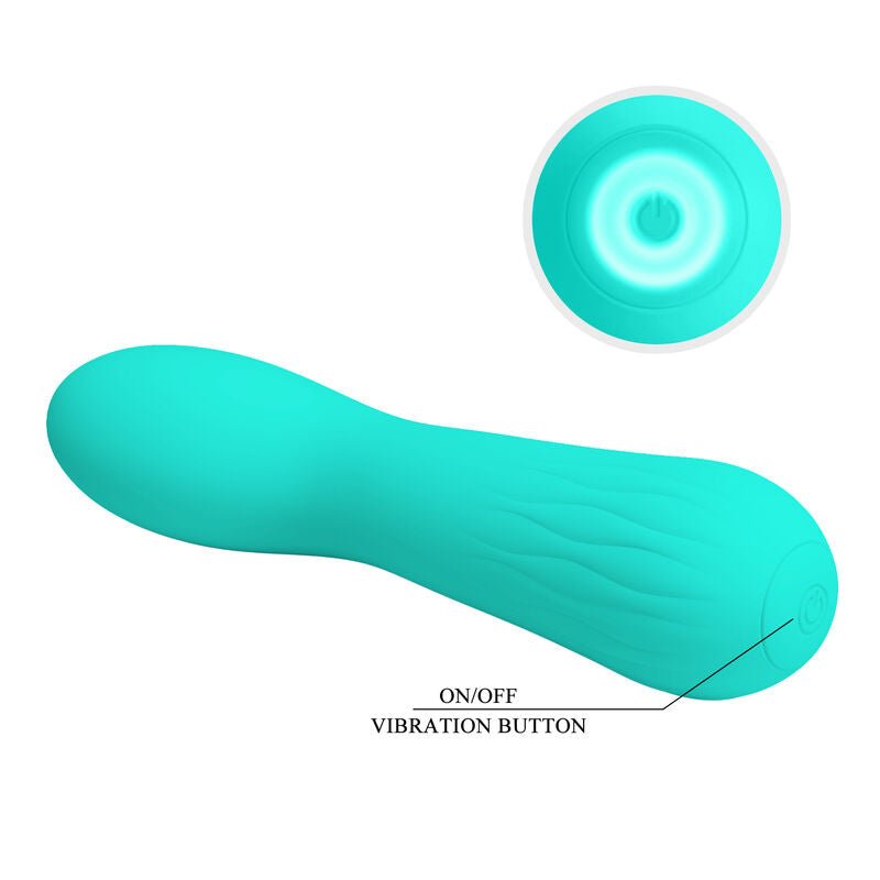 PRETTY LOVE - FAUN RECHARGEABLE VIBRATOR AQUA GREEN - Kink&Play