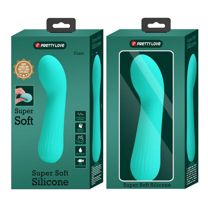PRETTY LOVE - FAUN RECHARGEABLE VIBRATOR AQUA GREEN - Kink&Play