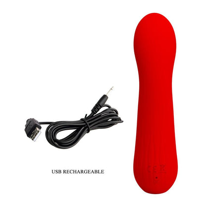 PRETTY LOVE - FAUN RECHARGEABLE VIBRATOR RED - Kink&Play
