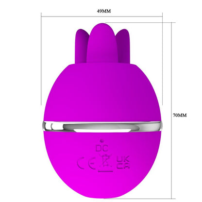 PRETTY LOVE - GEMINI BALL PURPLE ROUND SILICONE VIBRATOR - Kink&Play