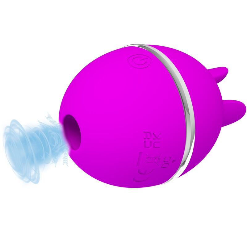 PRETTY LOVE - GEMINI BALL PURPLE ROUND SILICONE VIBRATOR - Kink&Play
