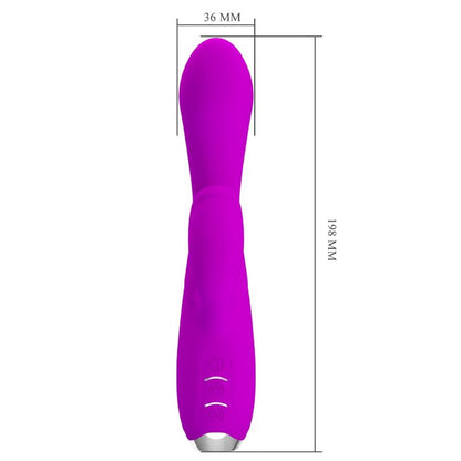 PRETTY LOVE - GLORIA RECHARGEABLE RABBIT VIBRATOR - WATERPROOF PURPLE - Kink&Play