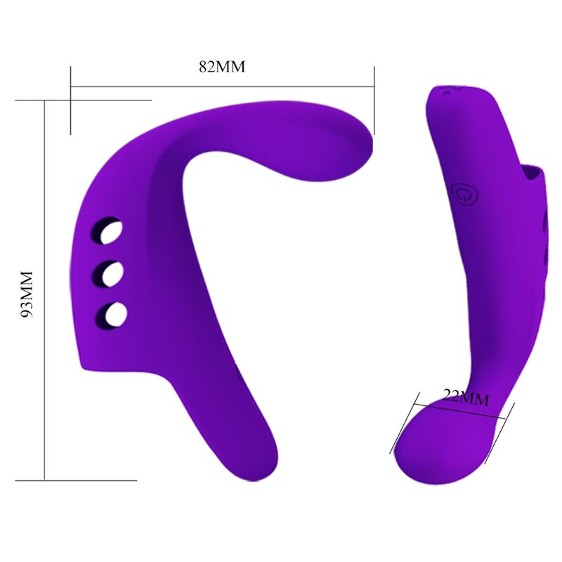 PRETTY LOVE - GORGON PURPLE RECHARGEABLE FINGER VIBRATOR - Kink&Play