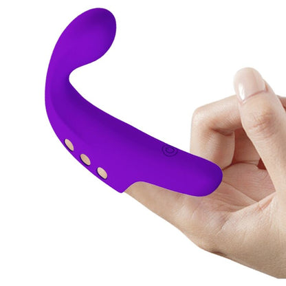 PRETTY LOVE - GORGON PURPLE RECHARGEABLE FINGER VIBRATOR - Kink&Play