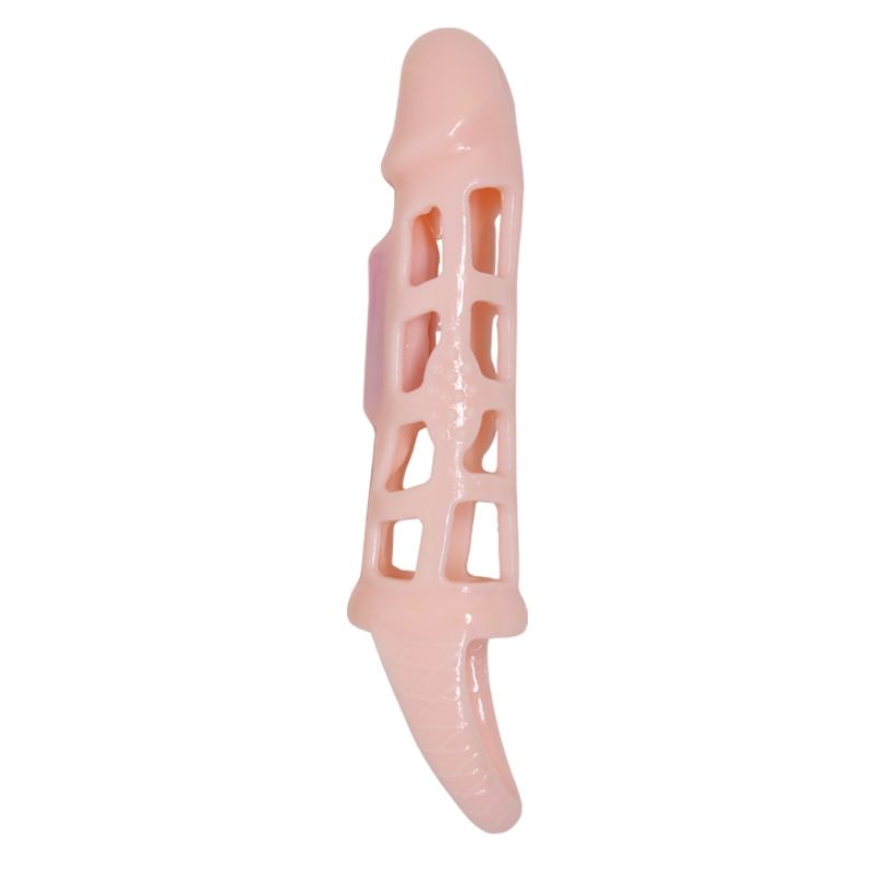 PRETTY LOVE - HARRISON PENIS EXTENDER COVER WITH VIBRATION AND STRAP 13.5 CM - Kink&Play