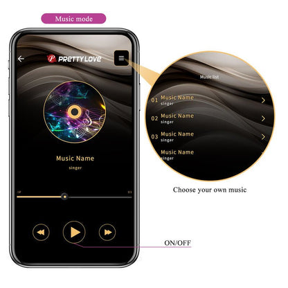 PRETTY LOVE - HECTOR ELECTROSHOCK VIBRATOR BY APP CONTROL PURPLE - Kink&Play