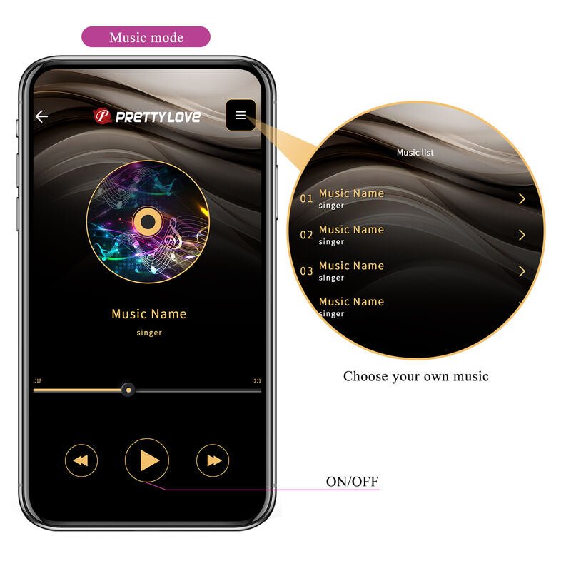 PRETTY LOVE - HECTOR ELECTROSHOCK VIBRATOR BY APP CONTROL PURPLE - Kink&Play