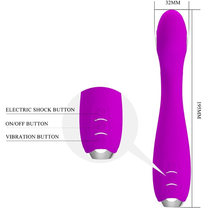 PRETTY LOVE - HECTOR ELECTROSHOCK VIBRATOR FREE APP VIOLET - Kink&Play
