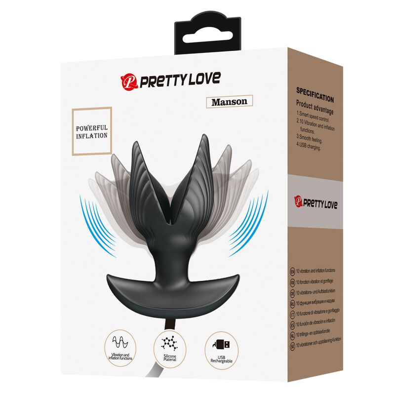 PRETTY LOVE - INFLATABLE & RECHARGEABLE ANAL PLUG - Kink&Play