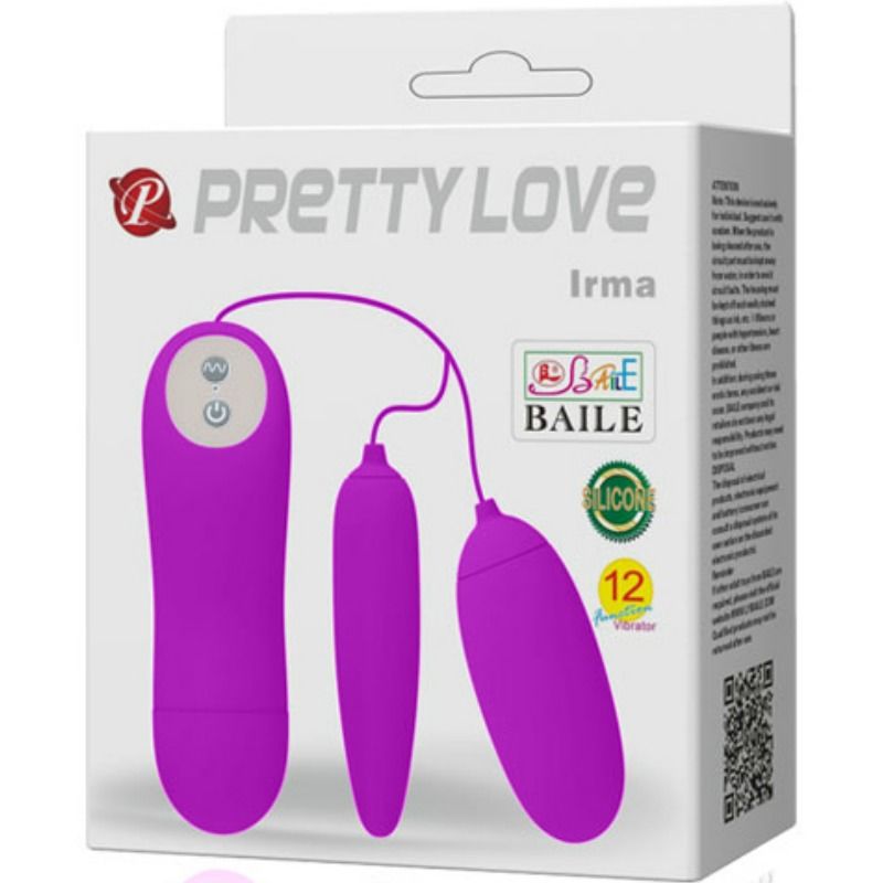 PRETTY LOVE - IRMA DOUBLE VIBRATING EGG - Kink&Play
