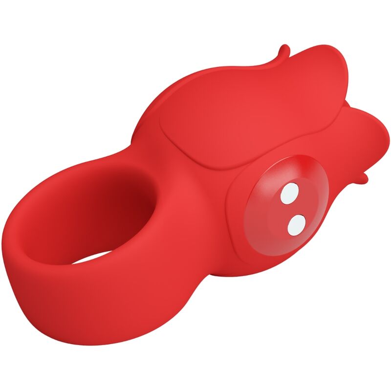 PRETTY LOVE - JAE ROSE SHAPED FINGER VIBRATOR 10 VIBRATIONS RED - Kink&Play