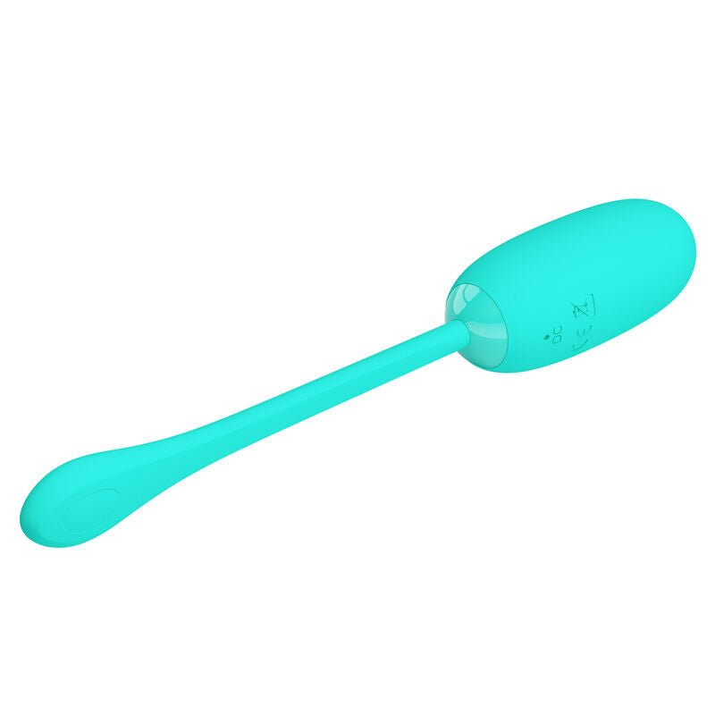 PRETTY LOVE - JULIUS WATERPROOF - RECHARGEABLE VIBRATING EGG AQUA GREEN - Kink&Play