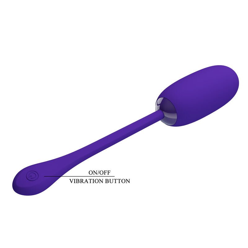 PRETTY LOVE - JULIUS WATERPROOF - RECHARGEABLE VIBRATING EGG PURPLE - Kink&Play