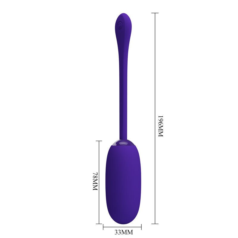 PRETTY LOVE - JULIUS WATERPROOF - RECHARGEABLE VIBRATING EGG PURPLE - Kink&Play