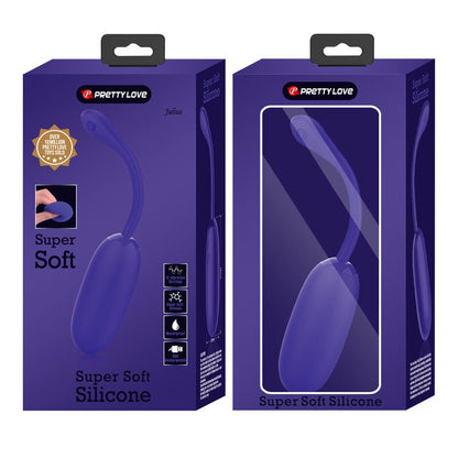PRETTY LOVE - JULIUS WATERPROOF - RECHARGEABLE VIBRATING EGG PURPLE - Kink&Play
