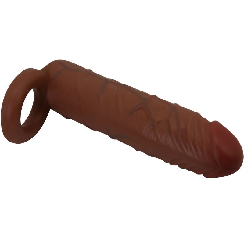 PRETTY LOVE - KAILE PENIS SLEEVE WITH 2.5 CM EXTENSION MULATTO - Kink&Play