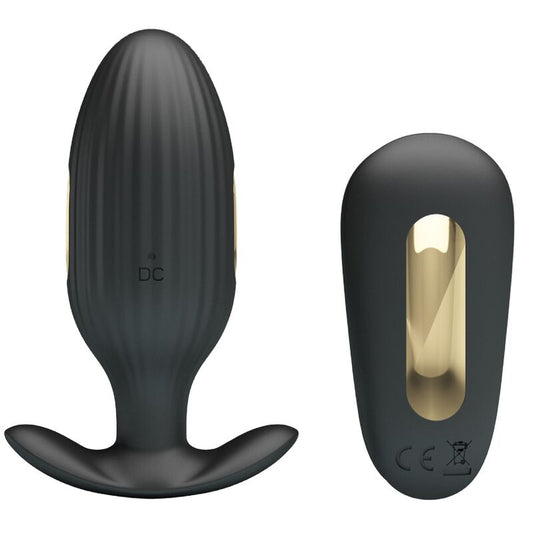 PRETTY LOVE - KELLY PLUG ANAL RECHARGEABLE VIBRATOR BLACK - Kink&Play