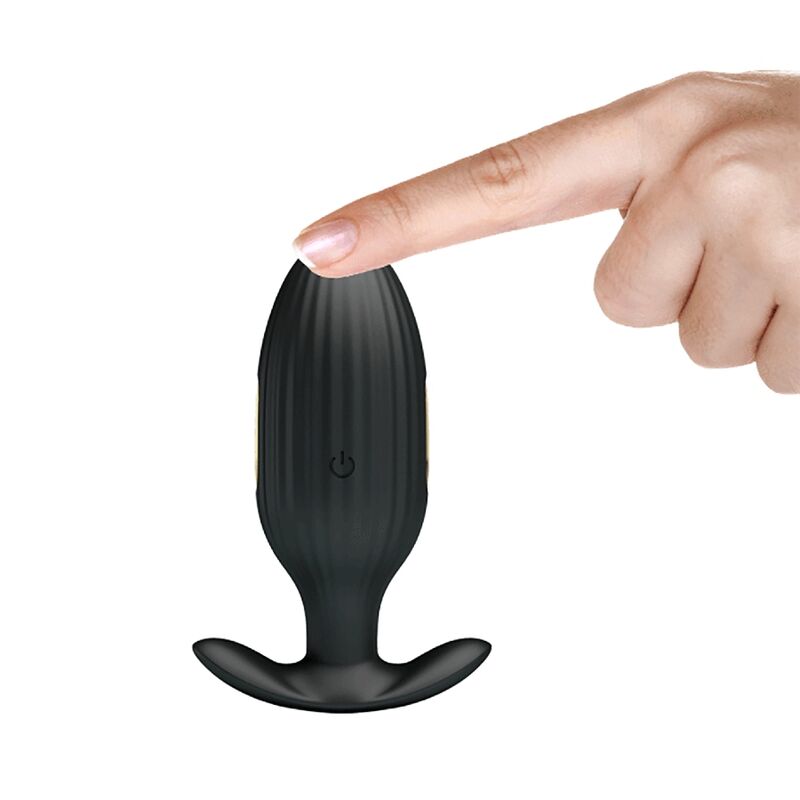 PRETTY LOVE - KELLY PLUG ANAL RECHARGEABLE VIBRATOR BLACK - Kink&Play