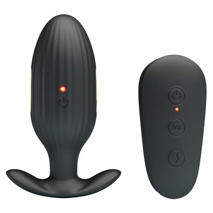 PRETTY LOVE - KELLY PLUG ANAL RECHARGEABLE VIBRATOR BLACK - Kink&Play