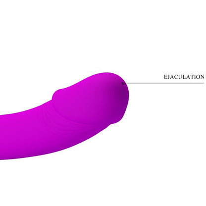 PRETTY LOVE - KELPIE DOUBLE STRAP - ON STIMULATOR PURPLE - Kink&Play