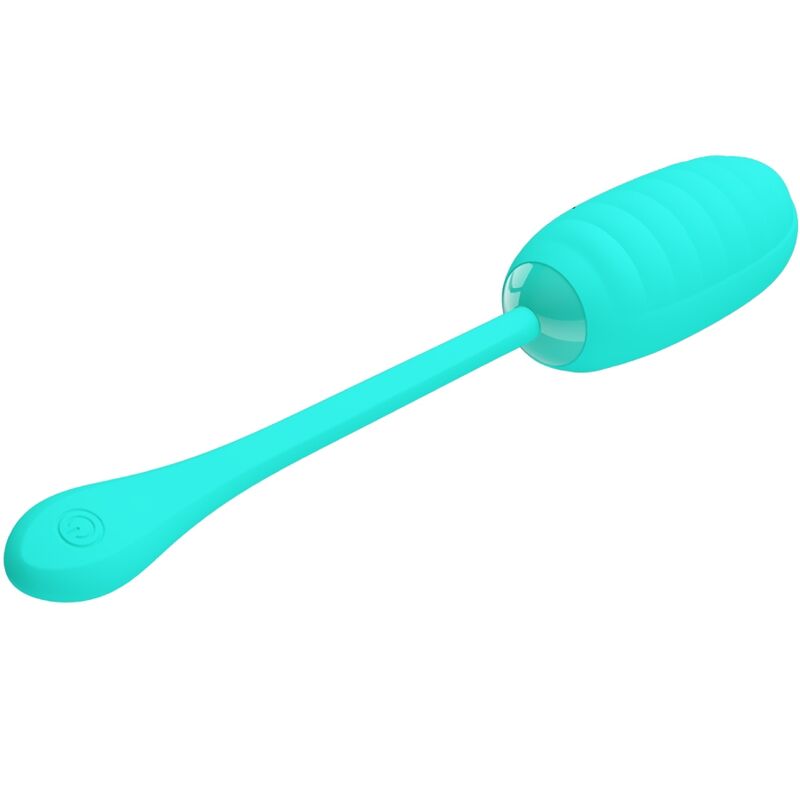 PRETTY LOVE - KIRK RECHARGEABLE VIBRATING EGG AQUA GREEN - Kink&Play