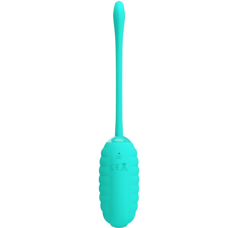 PRETTY LOVE - KIRK RECHARGEABLE VIBRATING EGG AQUA GREEN - Kink&Play
