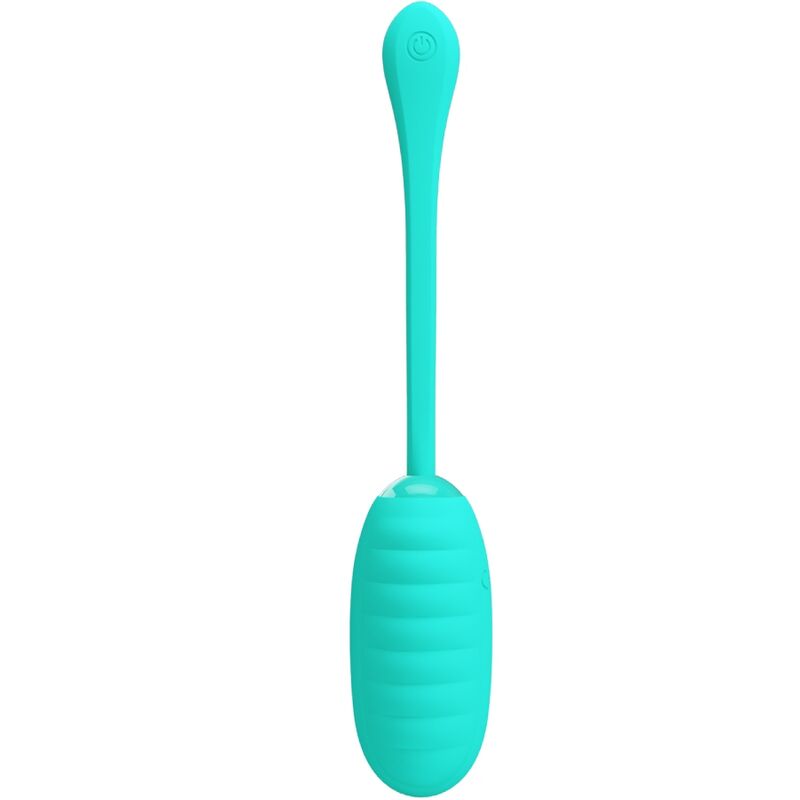 PRETTY LOVE - KIRK RECHARGEABLE VIBRATING EGG AQUA GREEN - Kink&Play