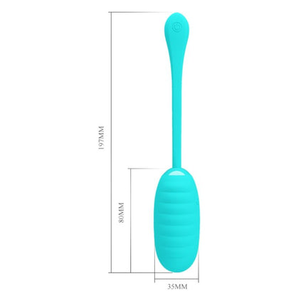 PRETTY LOVE - KIRK RECHARGEABLE VIBRATING EGG LIGHT GREEN - Kink&Play