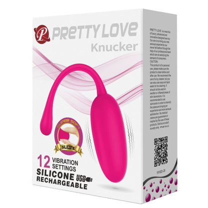 PRETTY LOVE - KNUCKER PINK RECHARGEABLE VIBRATING EGG - Kink&Play