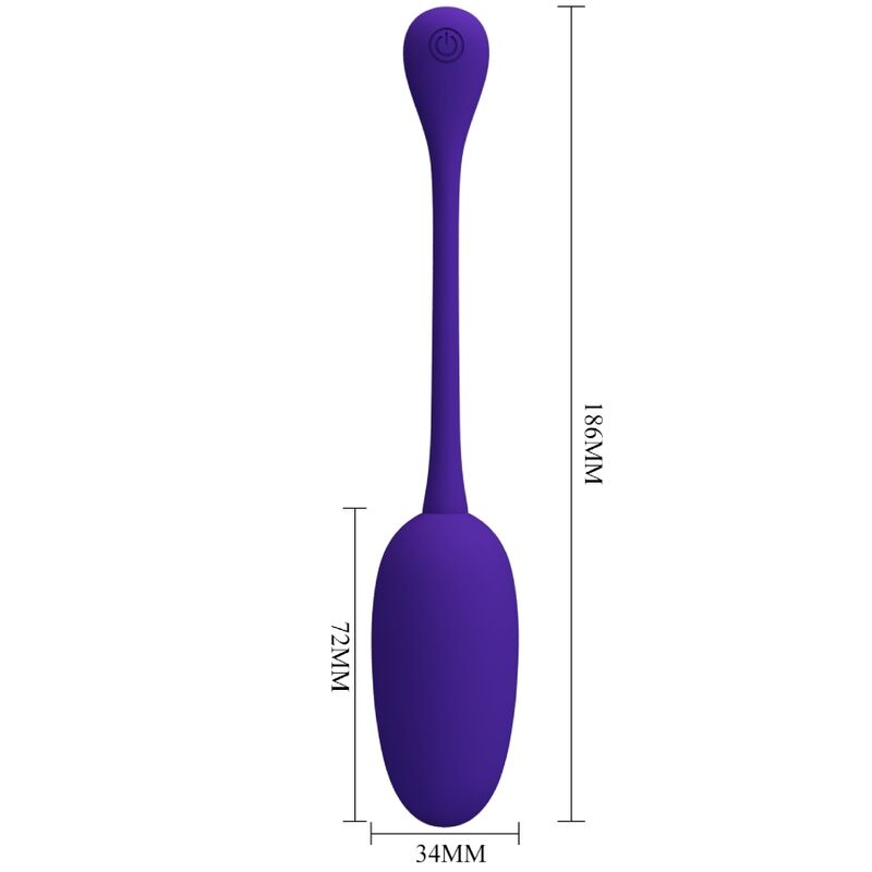 PRETTY LOVE - KNUCKER PURPLE RECHARGEABLE VIBRATING EGG - Kink&Play