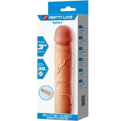 PRETTY LOVE - KYLIAN PENIS EXTENDER COVER FLESH - Kink&Play