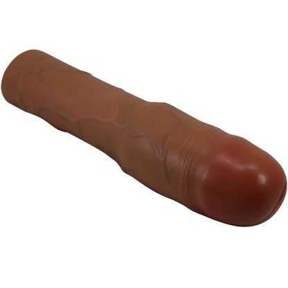 PRETTY LOVE - KYLIAN PENIS SLEEVE WITH 7.6 CM EXTENSION MULATTO - Kink&Play