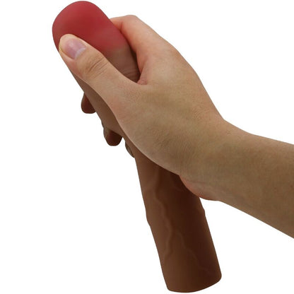 PRETTY LOVE - KYLIAN PENIS SLEEVE WITH 7.6 CM EXTENSION MULATTO - Kink&Play