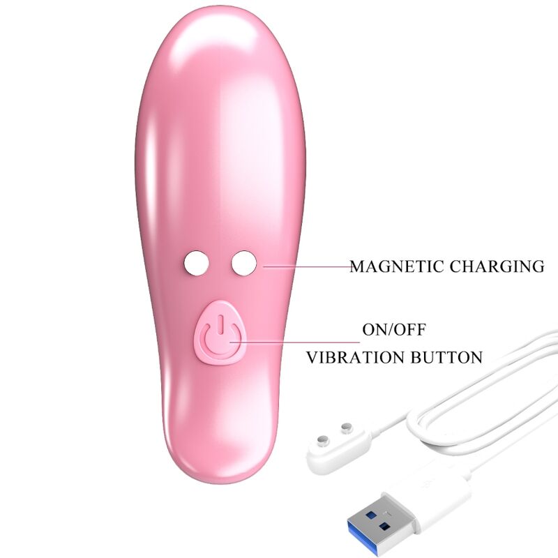PRETTY LOVE - LEAF VIBRATING NIPPLE CLAMPS PINK - Kink&Play