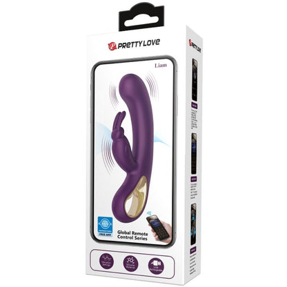 PRETTY LOVE - LIAM RABBIT VIBRATOR & G SPOT STIMULATOR PURPLE - Kink&Play
