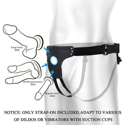 PRETTY LOVE - LOVE SPELL ADJUSTABLE STRAP HARNESS COMPLEMENT - Kink&Play