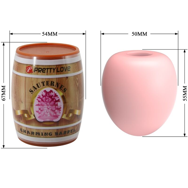 PRETTY LOVE - MALE MASTURBATOR EGG PINK MODEL 2 - Kink&Play