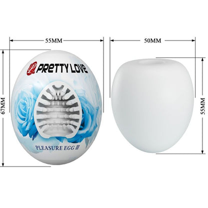PRETTY LOVE - MALE MASTURBATOR EGG WHITE - Kink&Play