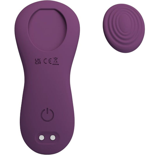 PRETTY LOVE - MANE LAY ON CLITORIS MASSAGER 10 VIBRATIONS REMOTE CONTROL PURPLE - Kink&Play