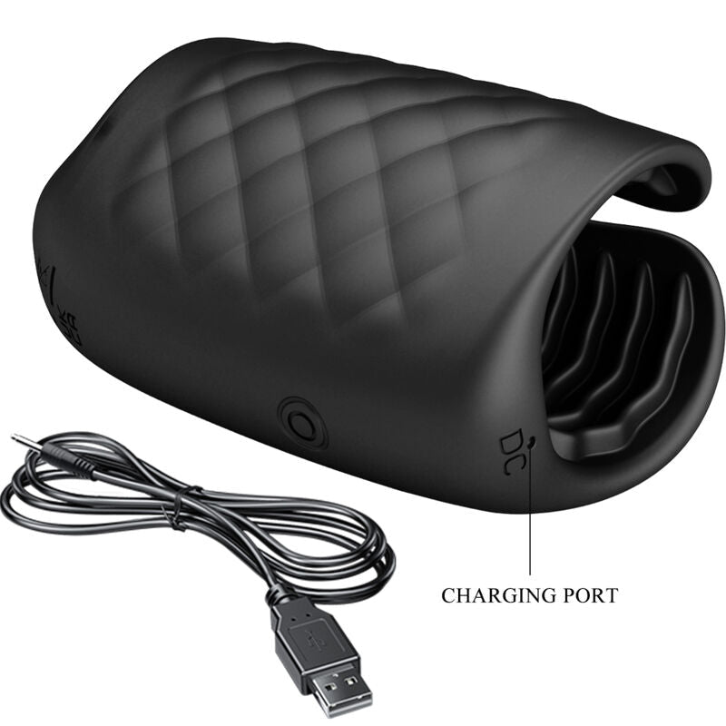 PRETTY LOVE - MANUAL MASTURBATOR FOR GLAND RECHARGEABLE VIBRATOR - Kink&Play