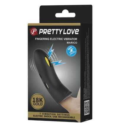 PRETTY LOVE - MARICO BLACK ELECTRO - STIMULATOR FINGER COVER - Kink&Play