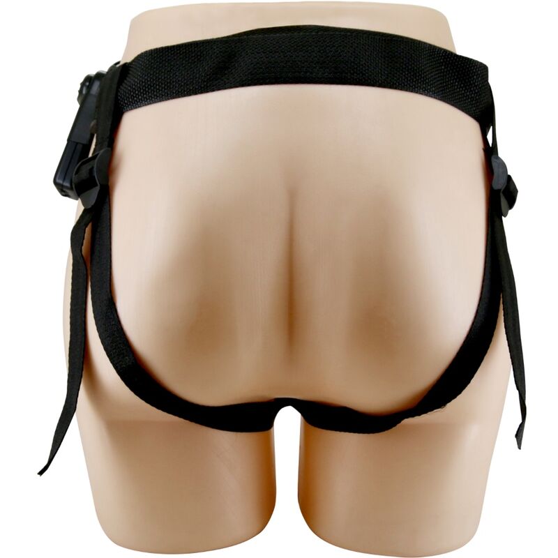 PRETTY LOVE - MARION HARNESS UNIVERSAL BRIEFS WITH VIBRATION DILDO 19 CM BROWN - Kink&Play