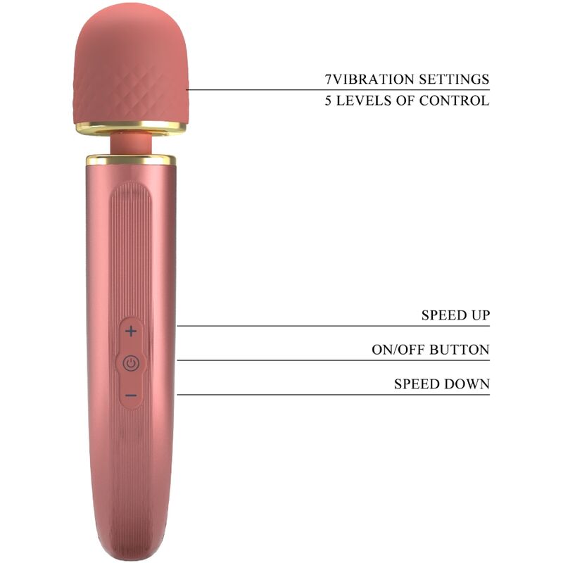PRETTY LOVE - MASSAGER 7 VIBRATION MODES PINK - Kink&Play