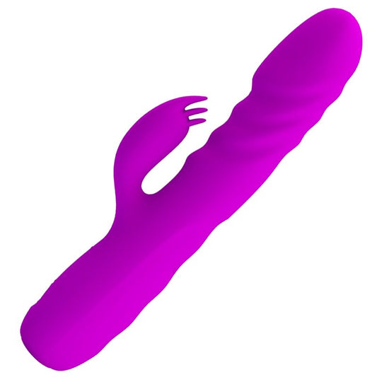 PRETTY LOVE - MELANIE PURPLE RECHARGEABLE RABBIT VIBRATOR - Kink&Play