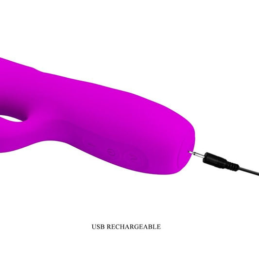 PRETTY LOVE - MELANIE PURPLE RECHARGEABLE RABBIT VIBRATOR - Kink&Play