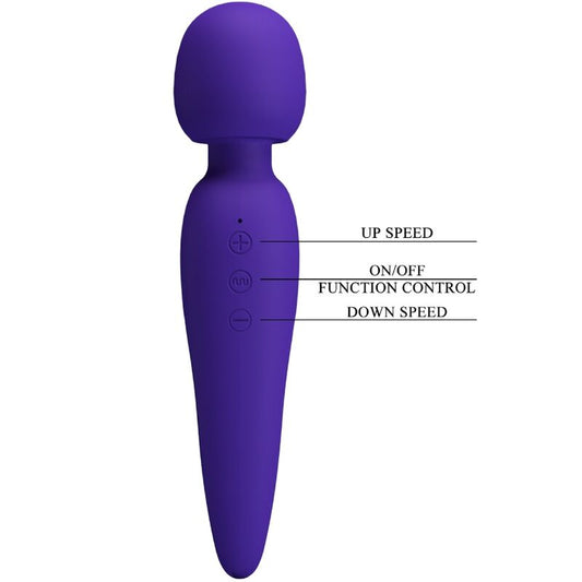 PRETTY LOVE - MEREDITH MASSAGER 12 VIBRATION MODES PURPLE - Kink&Play