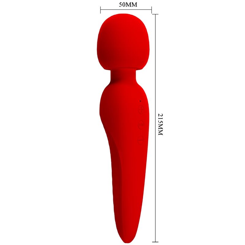 PRETTY LOVE - MEREDITH MASSAGER 12 VIBRATION MODES RED - Kink&Play