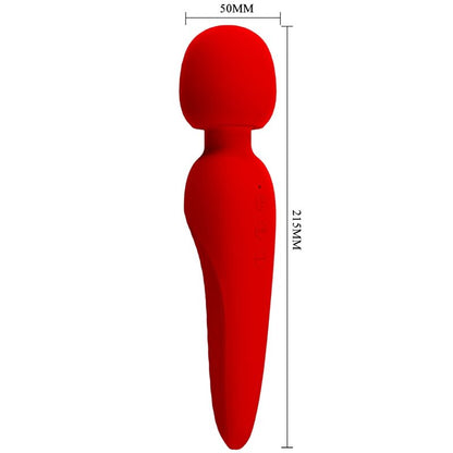 PRETTY LOVE - MEREDITH MASSAGER 12 VIBRATION MODES RED - Kink&Play